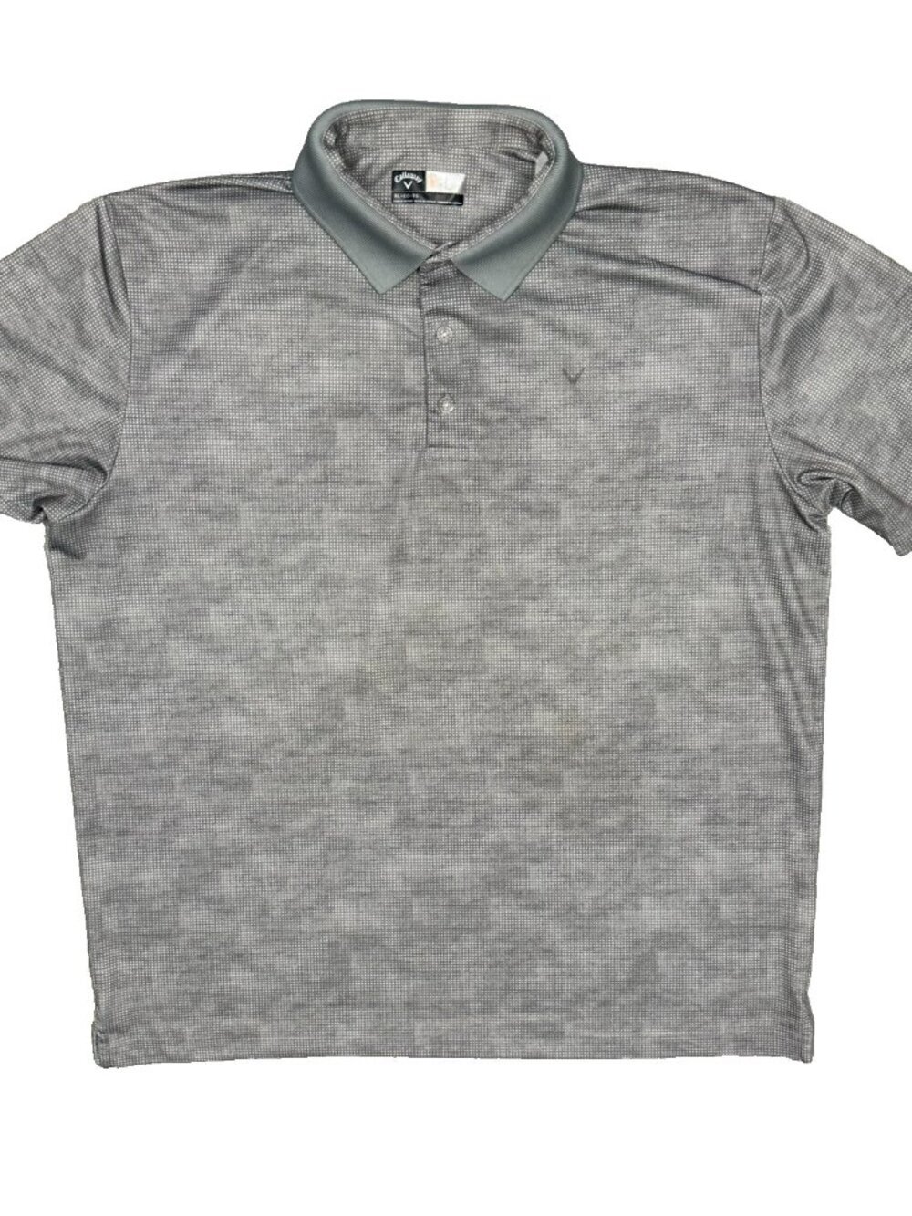 Callaway Golf Shirt Opti Dri Short Sleeve Polo Grey Stretch Performance XL
